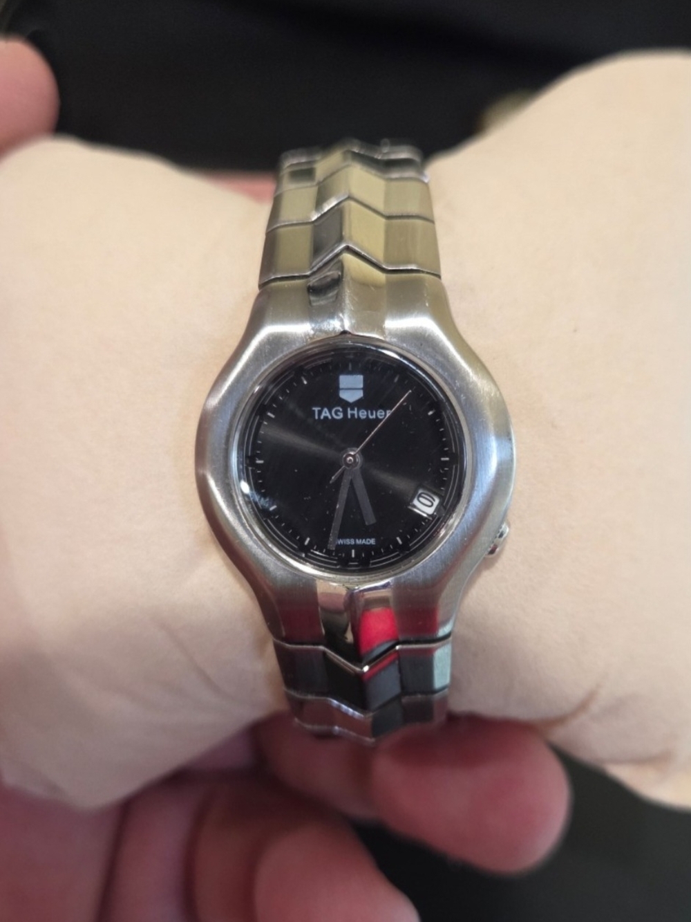 TAG Heuer Women's Stainless Steel Black Dial Watch